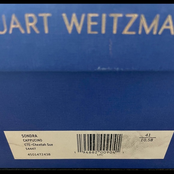 STUART WEITZMAN SONDRA FAUX PEARL LEOPARD BOOT 10.5 NEW IN BOX - Picture 6 of 6